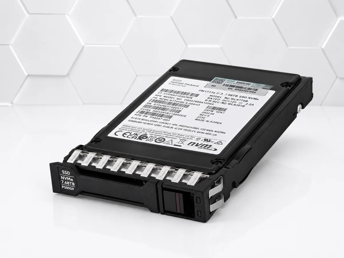 HPE 7.68TB NVMe Gen4 Enterprise SSD