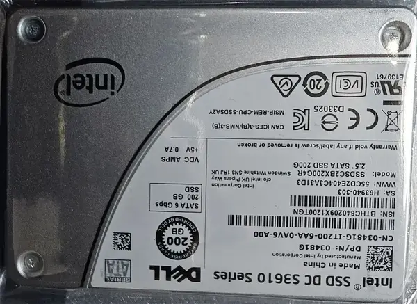Intel SSD DC S3610 Series 200GB SATA Enterprise SSD