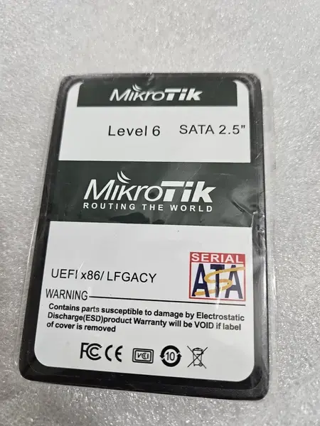 MikroTik RouterOS x86 Level 6 Licensed SATA SSD