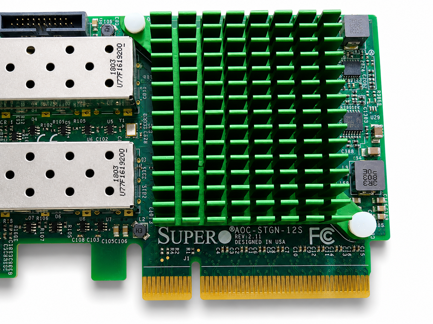Supermicro AOC-STGN-i2S Rev. 2.11 Dual-Port 10GbE SFP+ PCIe Network Adapter thumbnail 3
