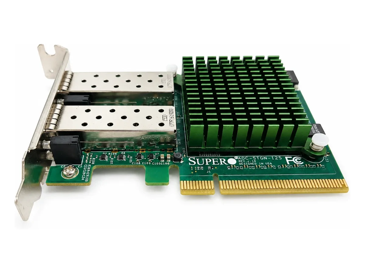 Supermicro AOC-STGN-i2S Rev. 2.10 Dual-Port 10GbE SFP+ PCIe Network Adapter thumbnail 2