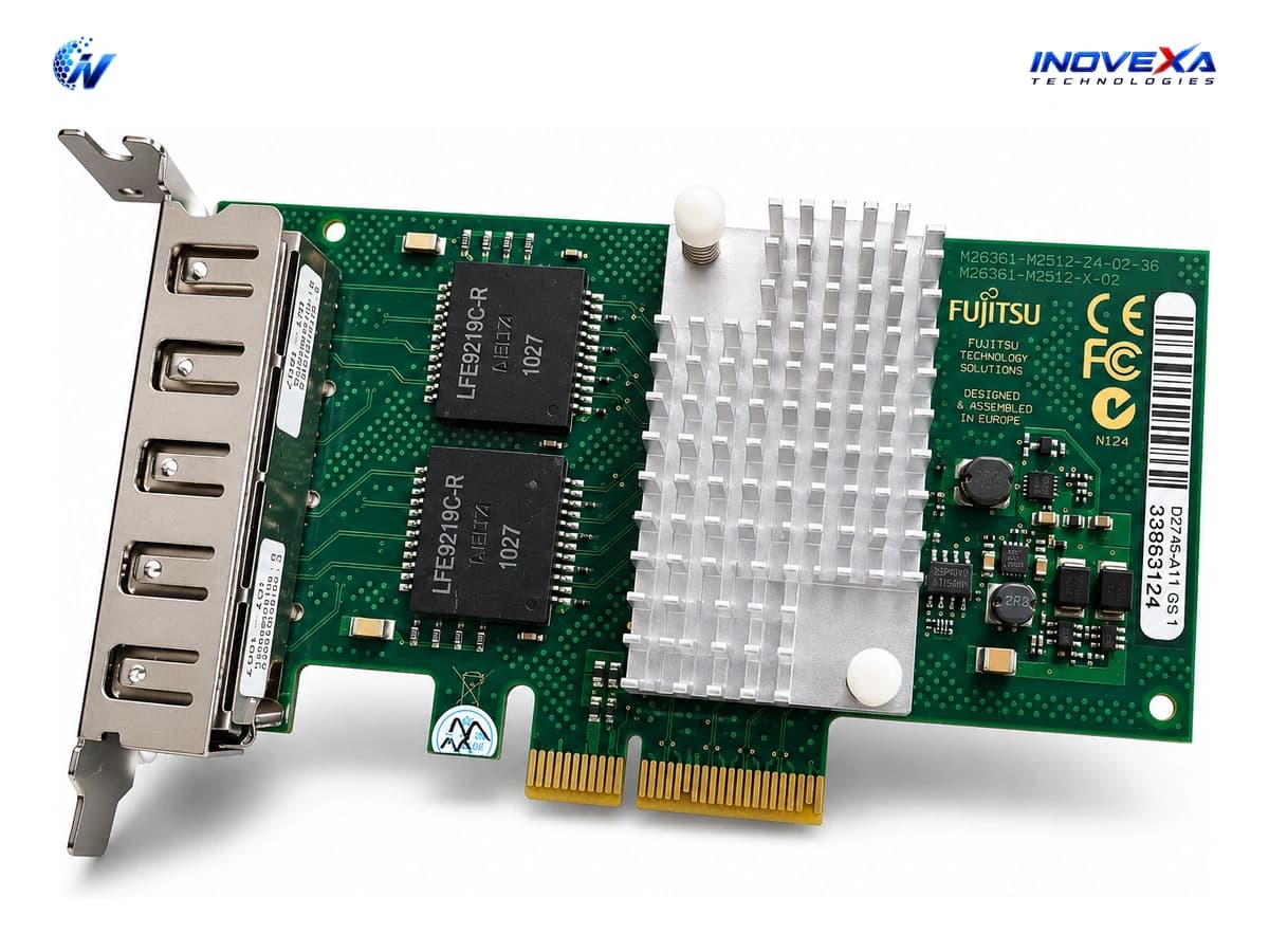 Fujitsu D3045-A11 Quad-Port Gigabit PCIe Network Adapter
