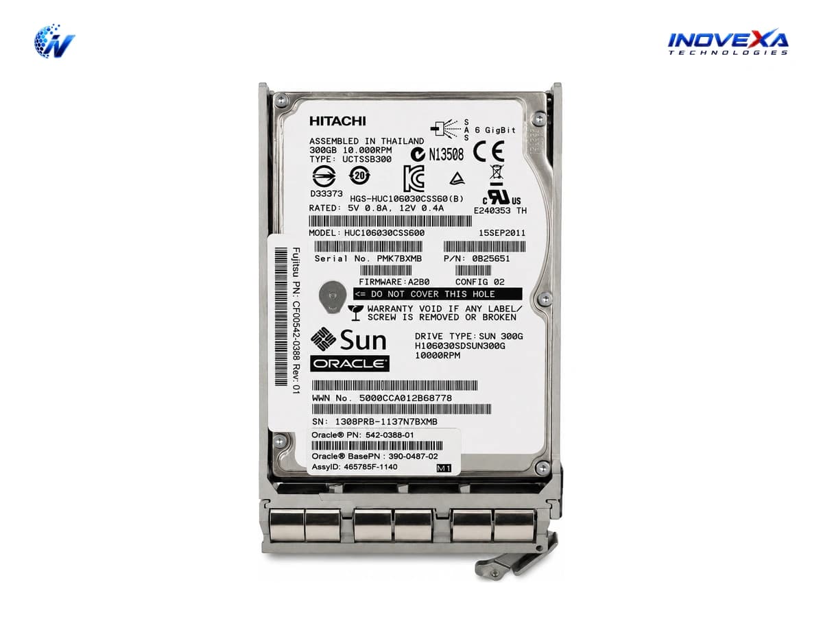 Hitachi SunOracle 300GB 10K SAS Enterprise HDD