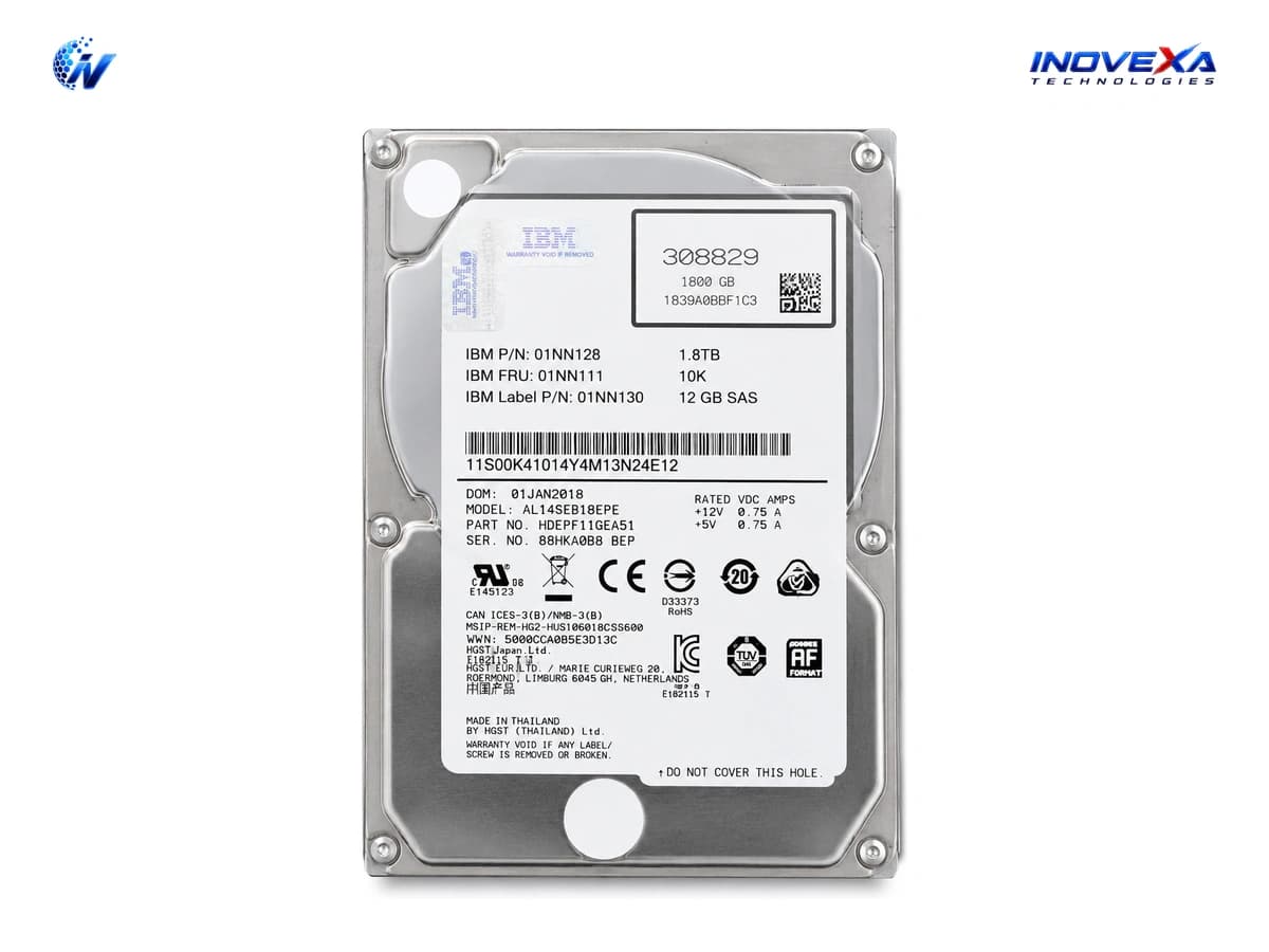 IBM 1.8TB 10K SAS 12Gbps Enterprise HDD