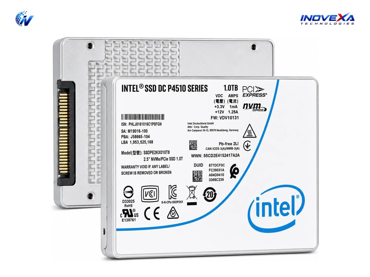 Dell Intel SSD DC P4510 Series 1TB NVMe U.2 Enterprise SSD