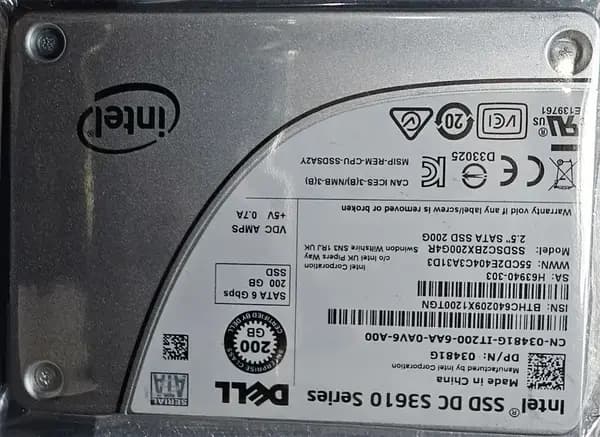 Intel SSD DC S3610 Series 200GB SATA Enterprise SSD