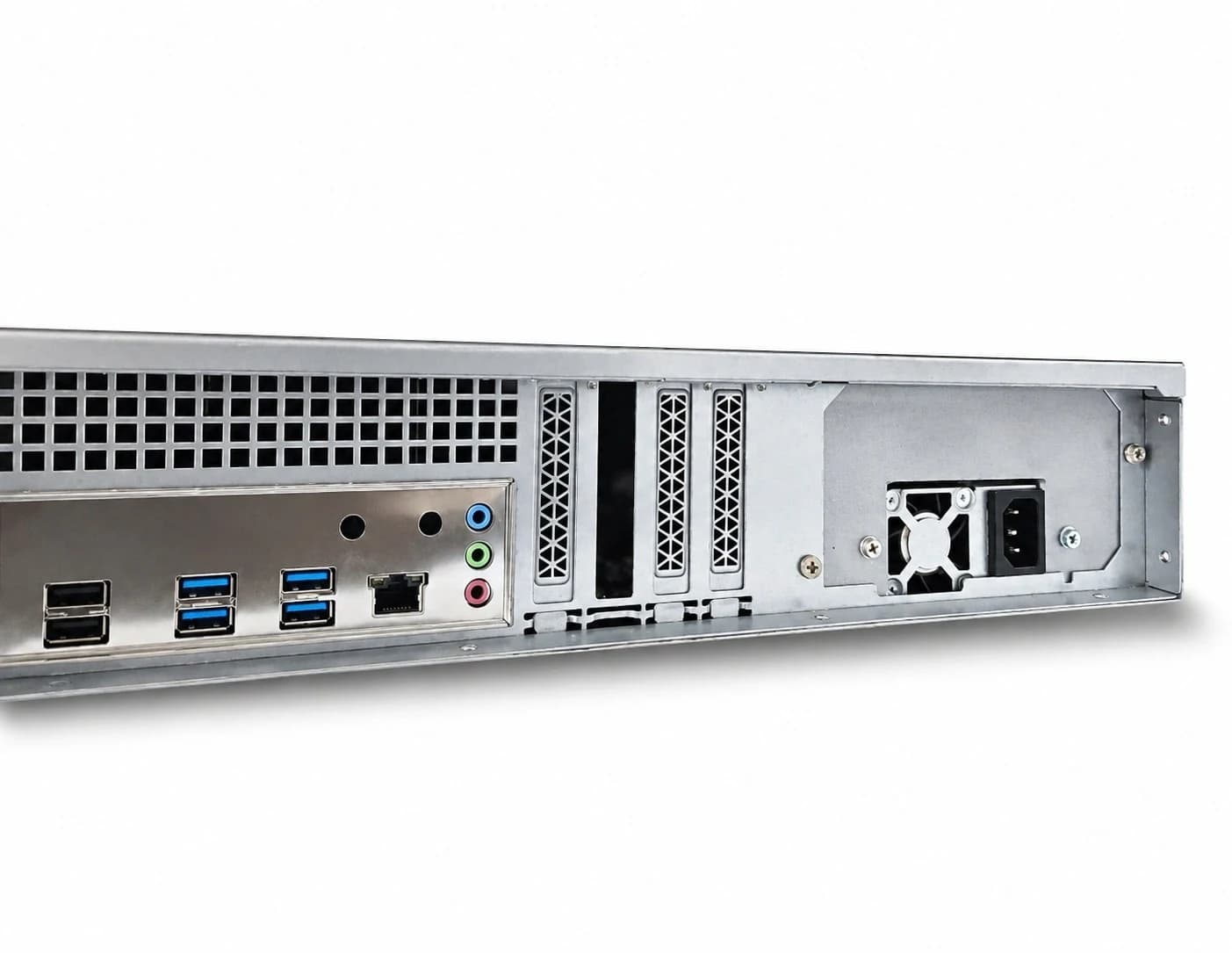 Inovexa 2U Heavy-Duty Silver Black PC Mikrotik Case